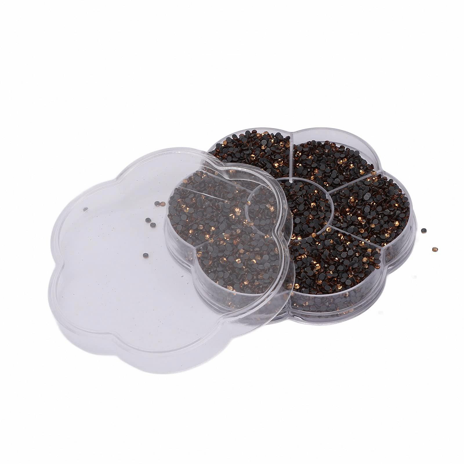 Стрази Круглі Скляні Декоративні S601-Crystal Yellow, фото №9