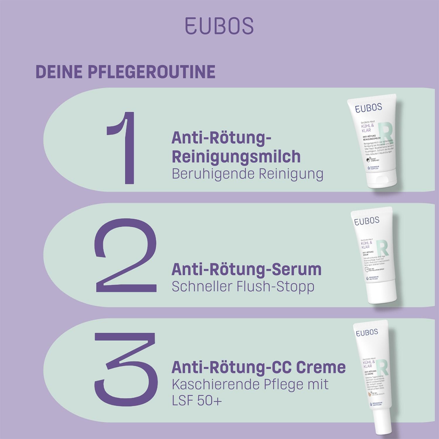 Крем EUBOS Cool & Clear Anti-Redness SPF 50 для почервонілої шкіри 30 мл, фото №8