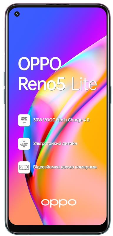 Мобильный телефон Oppo Reno5 Lite 8/128GB Dual Sim Fantastic Purple, фото №2 Мобильный телефон Oppo Reno5 Lite 8/128GB Dual Sim Fantastic Purple, фото №2