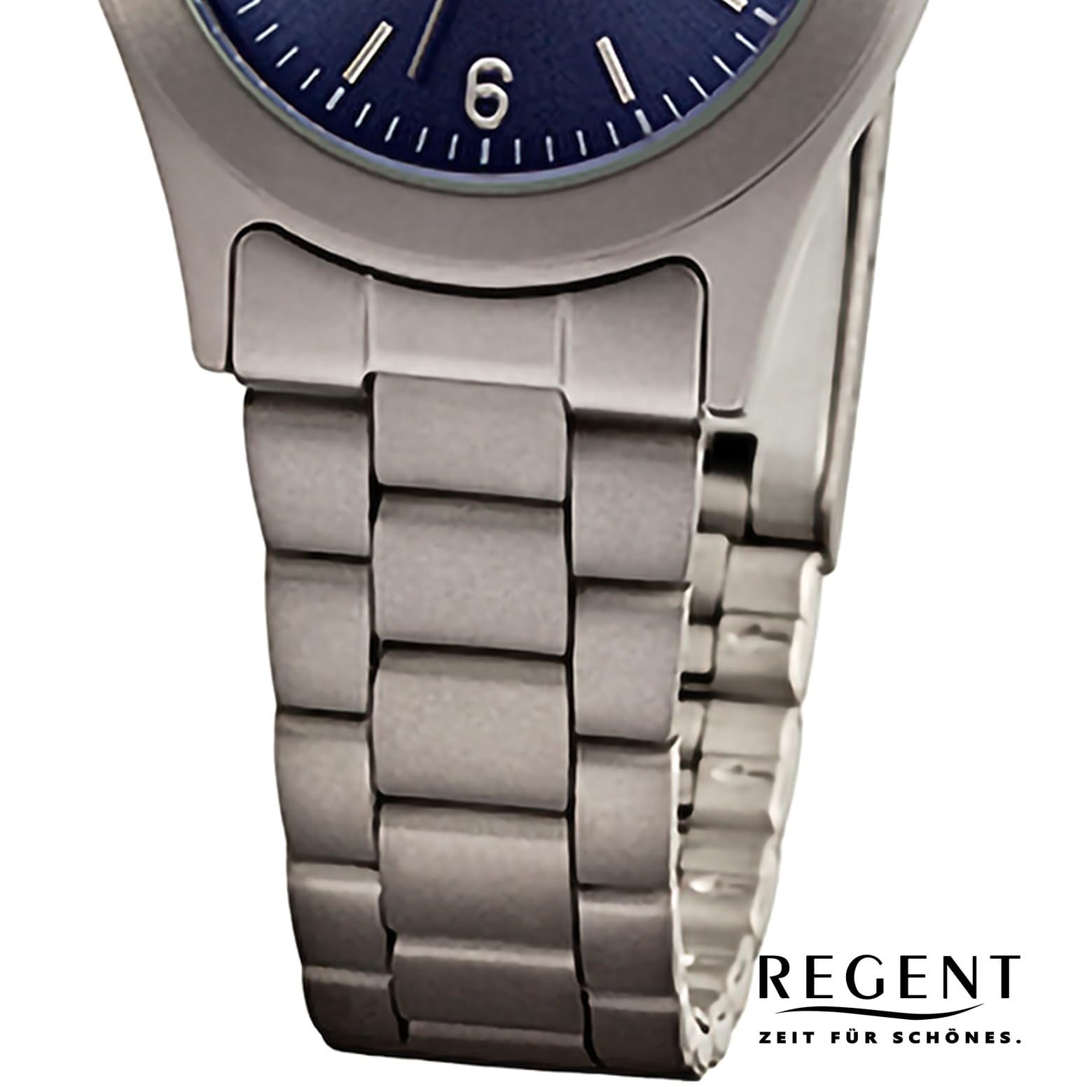 Женские аналоговые часы REGENT URF1440 Металлический ремешок Серый, серо-голубой, Браслет, фото №3