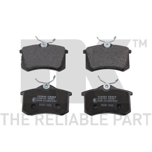 Комплект тормозов (тормозные диски + тормозные колодки) NK Peugeot 207 Coupe передние + задние, фото №6