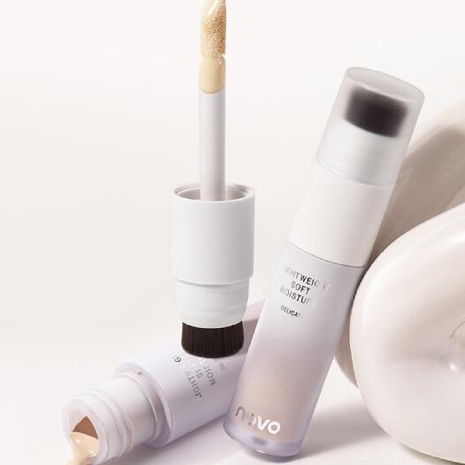 Тональна Основa Full Coverage Крем BB CC Concealer З Пензликом, фото №2