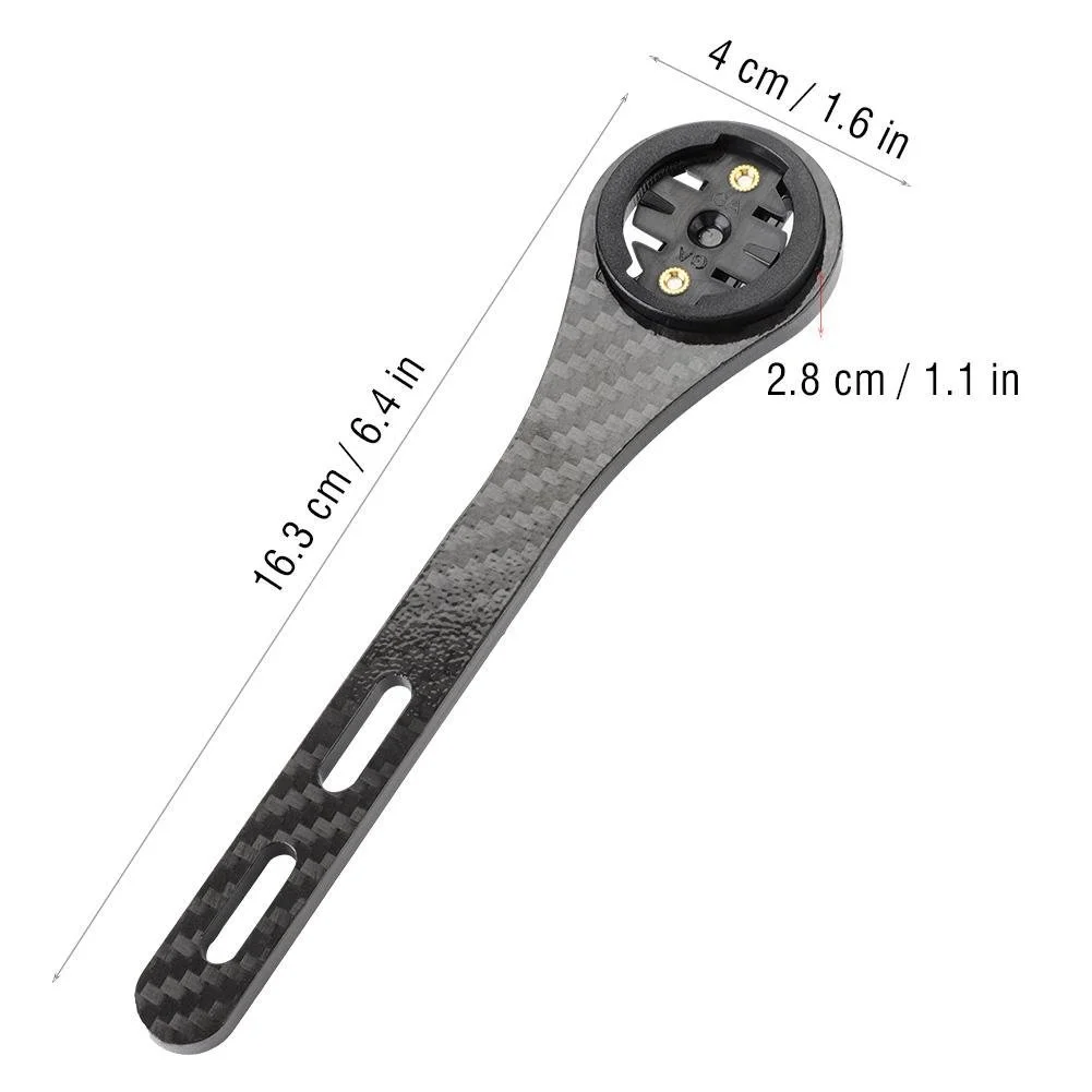 Крепление для велокомпьютера Integrated Handlebar Stem Carbon Fiber для Garmin / Bryton / GoPro, фото №9