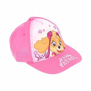 Бейсболка Paw Patrol Skye для детей 52–54 с сердечками полиэстер розовая - Фото 1