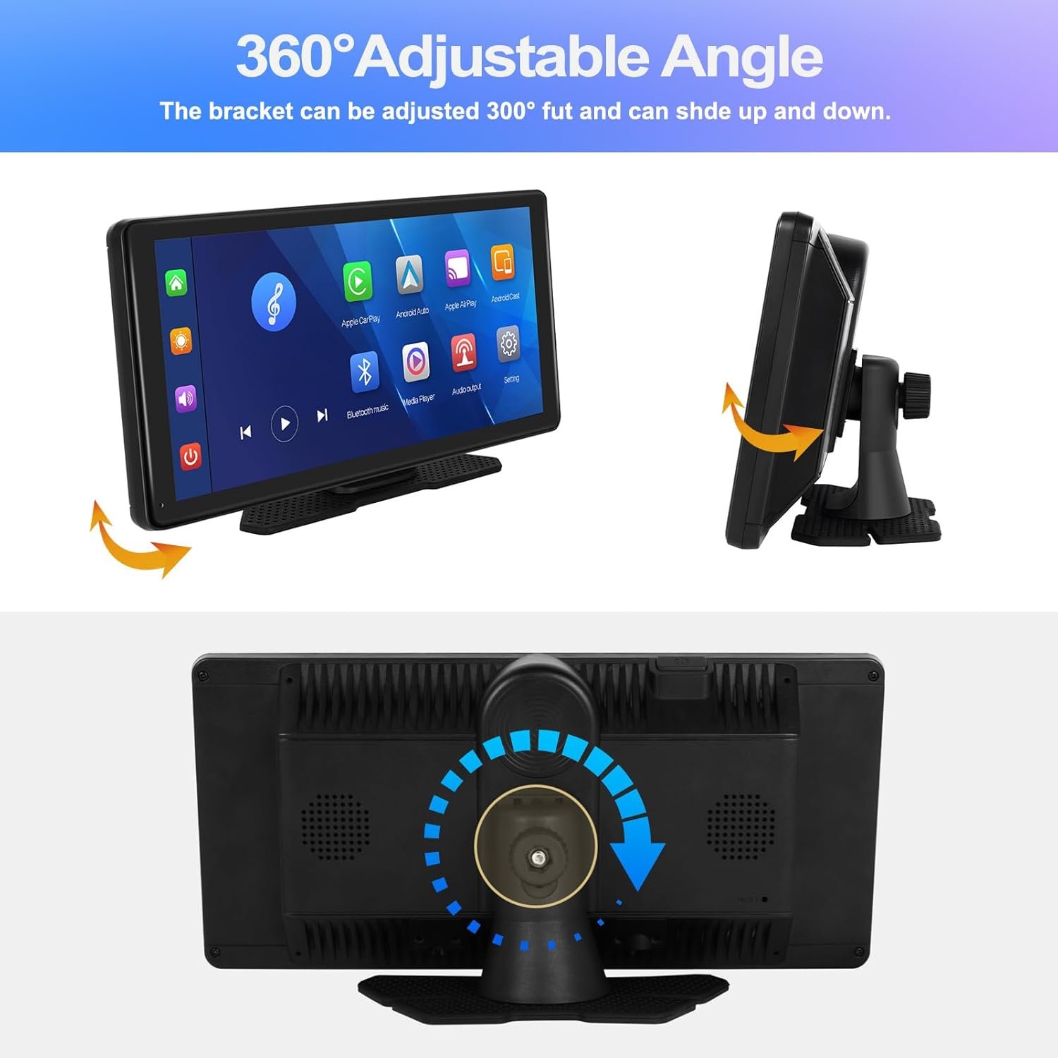 Автомагнітола CAMECHO A3370-AM39DE-C214 / 10.36" / Сенсорна / Apple CarPlay / Android Auto / Bluetooth / AUX / USB, фото №2