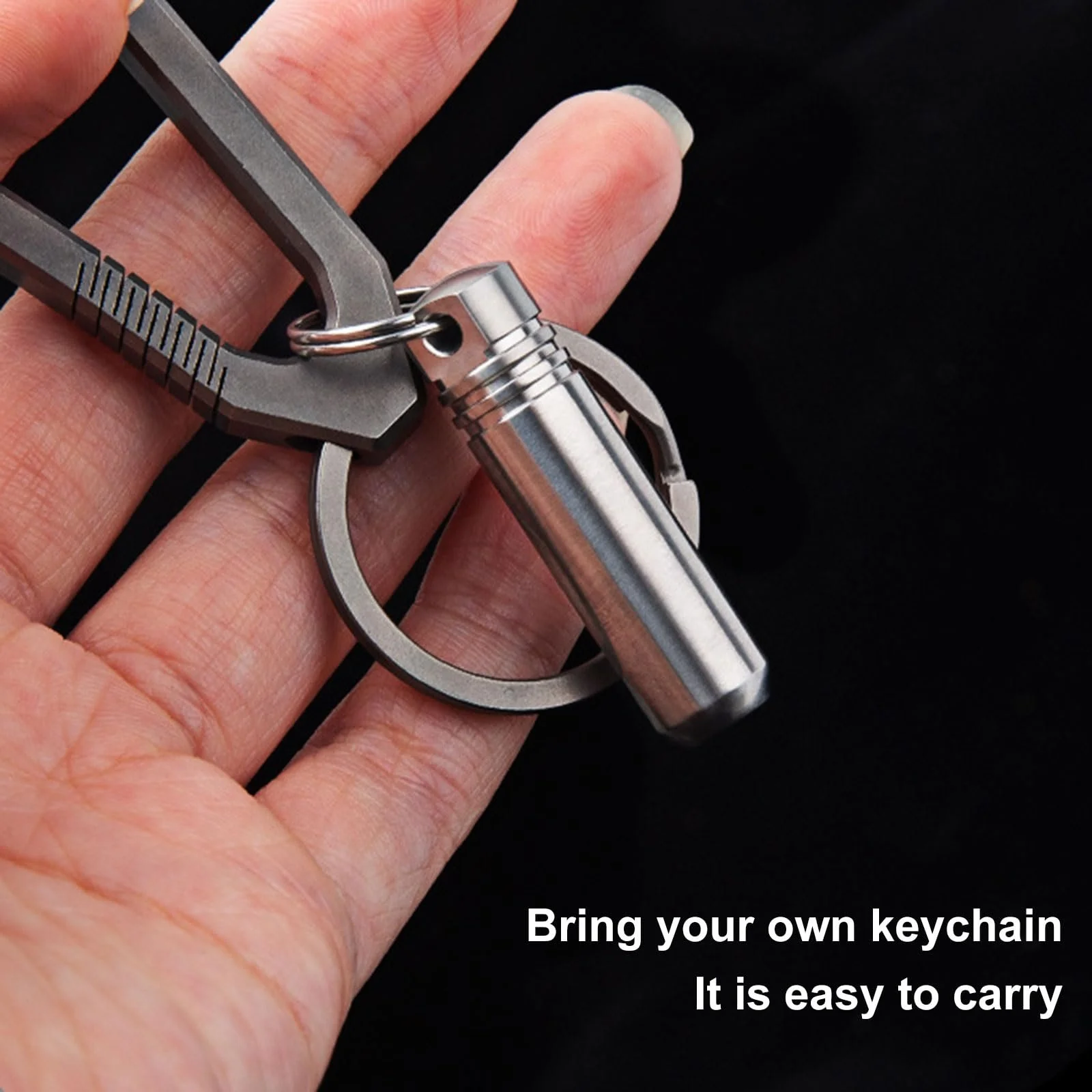 Футляр для таблеток Arenmi з кишенею, сплав, брелок, портативні герметичні, фото №3