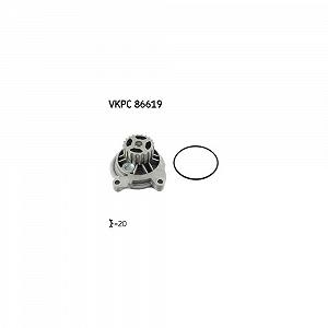 Водяний насос SKF Aquamax VKPC 86619 охолодження двигуна для AUDI VW - Фото 1