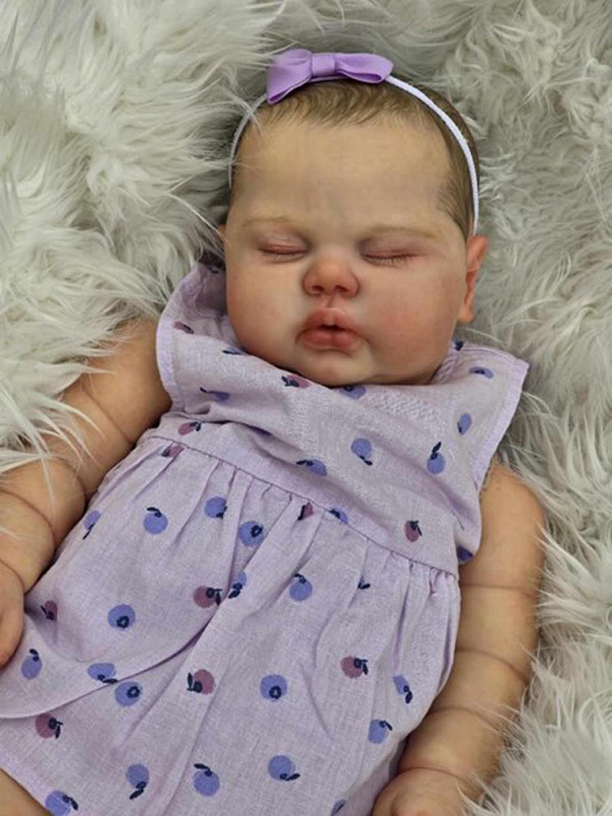Кукла Zero pam Reborn Baby Girl 60 см Реалистичная мягкая кукла с намалёванным лицом, фото №5