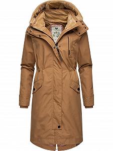 Переходная куртка Ragwear Nicco Женская Длинная с капюшоном из флиса Teddy - Фото 1