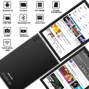 Планшет 10.1" AOCWEI X900 4+8/128Gb 8 ядер Android 13 8000mAh Черный цена на synthetic.ua - Фото 1 Планшет 10.1" AOCWEI X900 4+8/128Gb 8 ядер Android 13 8000mAh Черный synthetic.ua - Фото 1