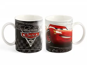 Набор Дома Disney Cars Будильник Кружка, Фарфор, Красный, 2 шт synthetic.ua - Фото 1