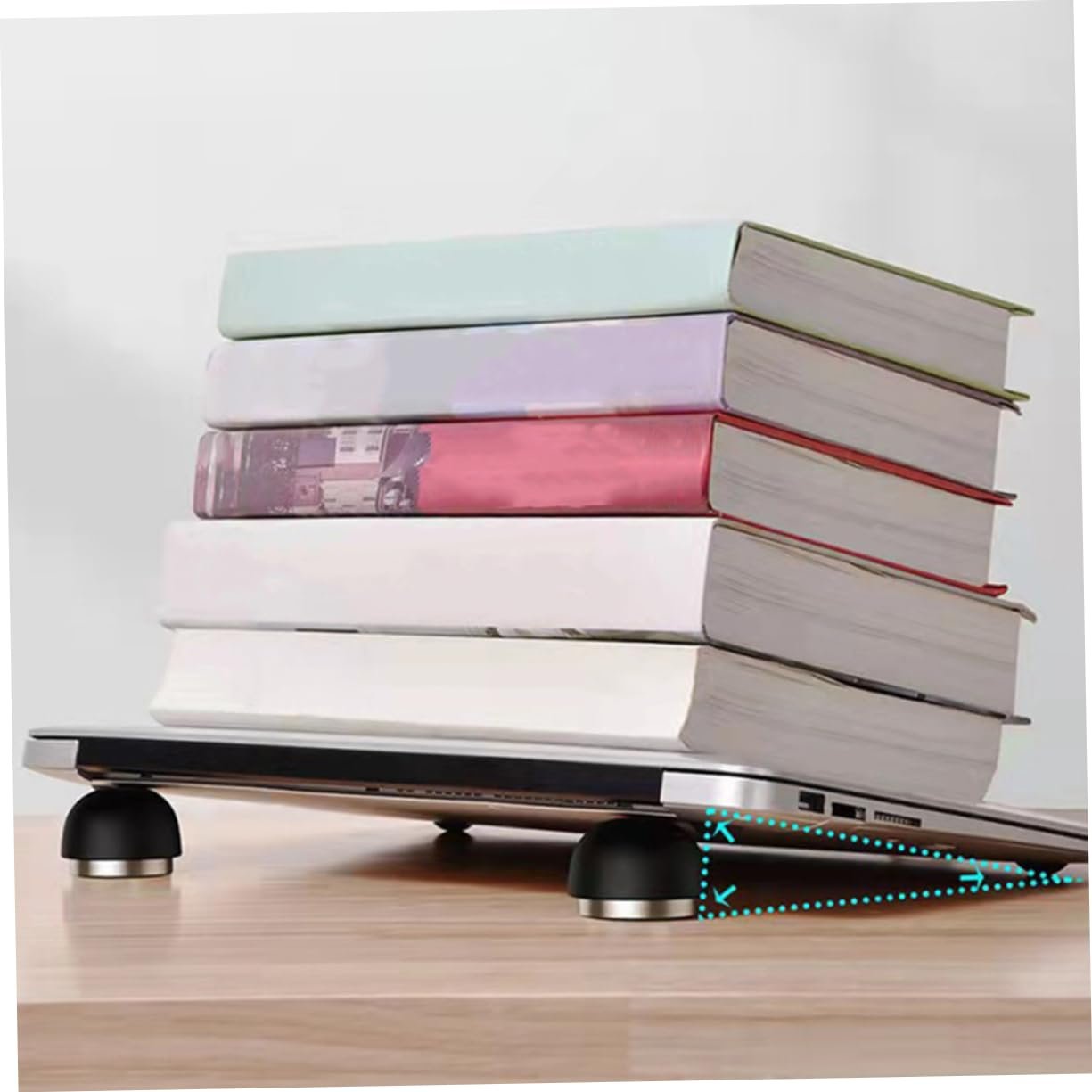 Підставка для ноутбука Yardenfun Пара силіконові охолоджуючі підкладки для циркуляції повітря для поширених моделей, фото №3