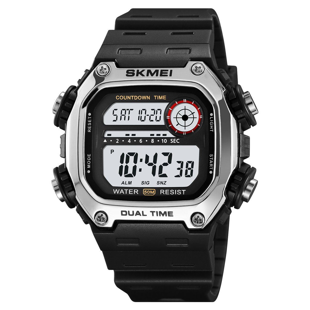 Годинник Skmei 2126SIBK Silver-Black, фото №1