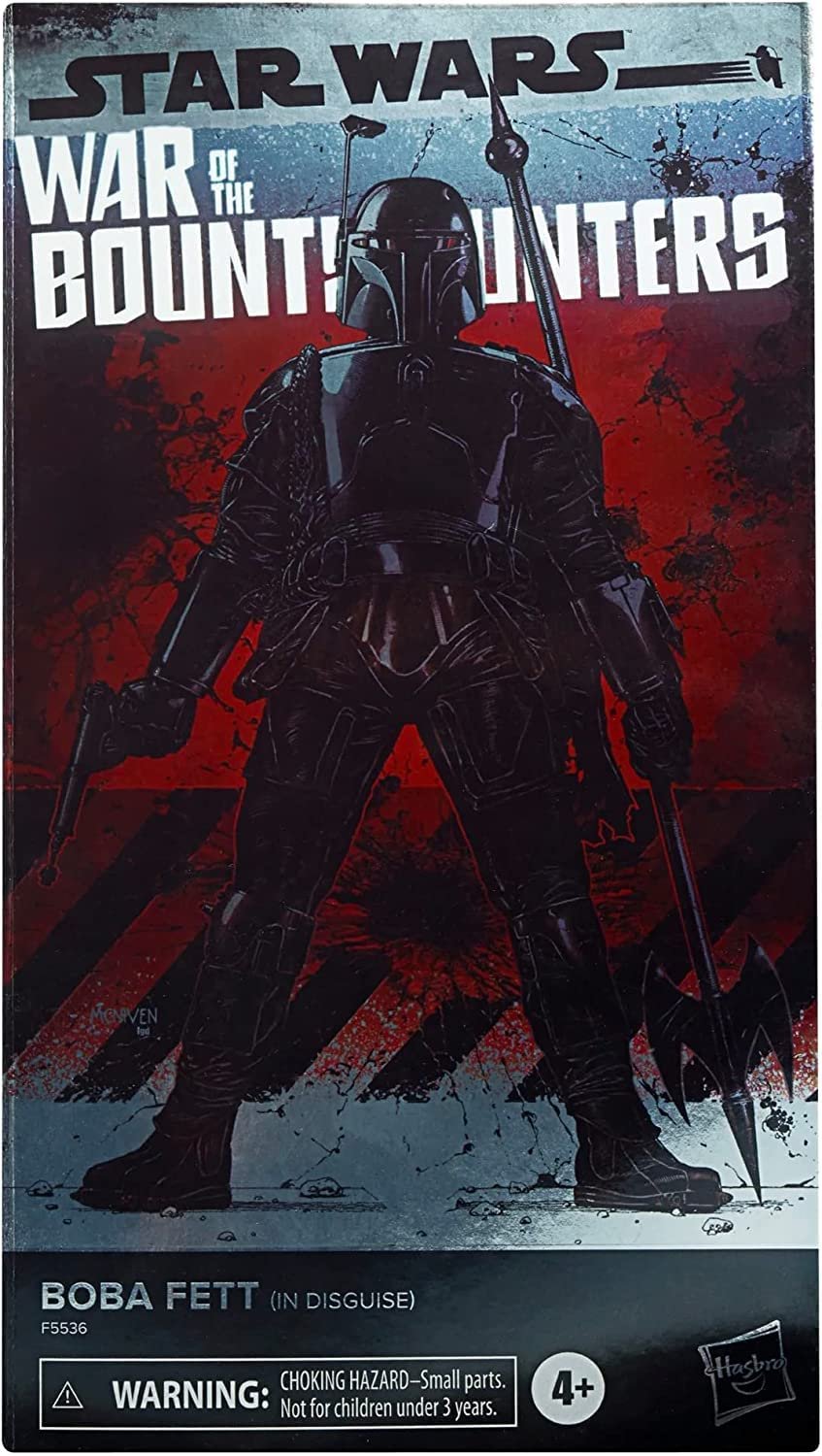 Фігурка Star Wars The Black Series Боба Фетт (у маскараді) SDCC Exclusive War of The Bounty Hunters Comic Set F5536 різнокольоровий, фото №3