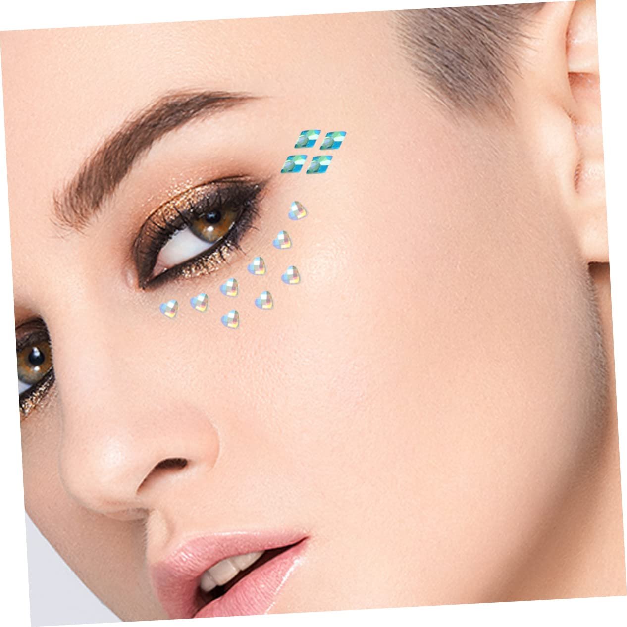 Стразы Mikinona для тела, для рукоделия, для глаз, для скрапбукинга, для макияжа, украшения для фестивалей, самоклеящиеся, для ногтей, сердце, фото №9