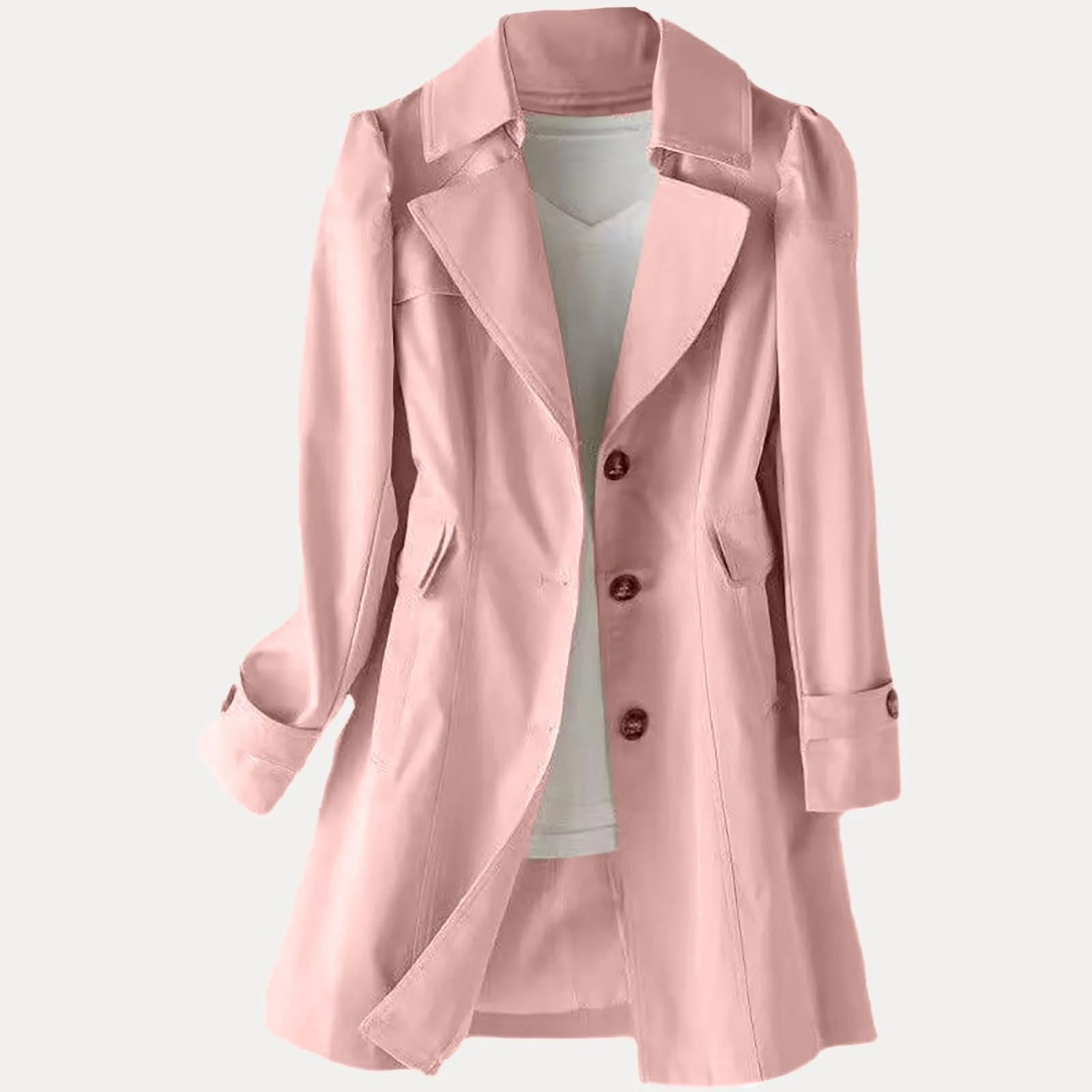 Тренч Sobzia Женский Зимний Элегантный Длинный с Пуговицами, фото №3