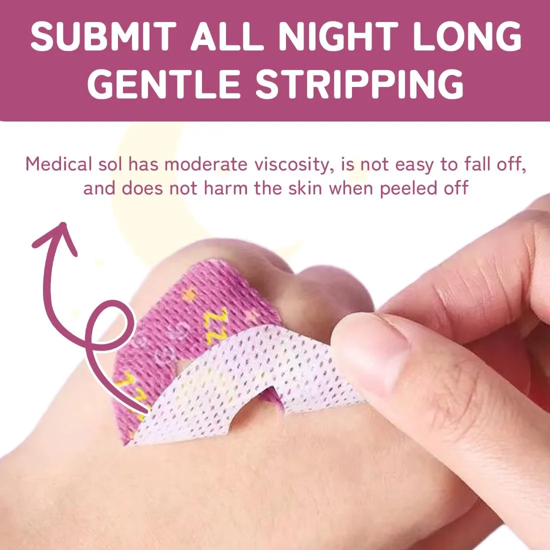 Пластыри для сна на рот, Полоски для рта, 30 штук, фото №3