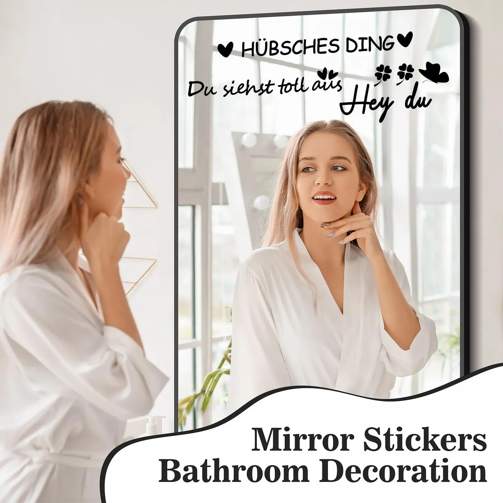 Наклейки дзеркальні 2 аркуші Мотиваційні Перевідні DIY, фото №4 Наклейки дзеркальні 2 аркуші Мотиваційні Перевідні DIY, фото №4