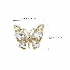 Украшения для ногтей Mikinona, подвески-бабочки, 10 шт synthetic.ua - Фото 1