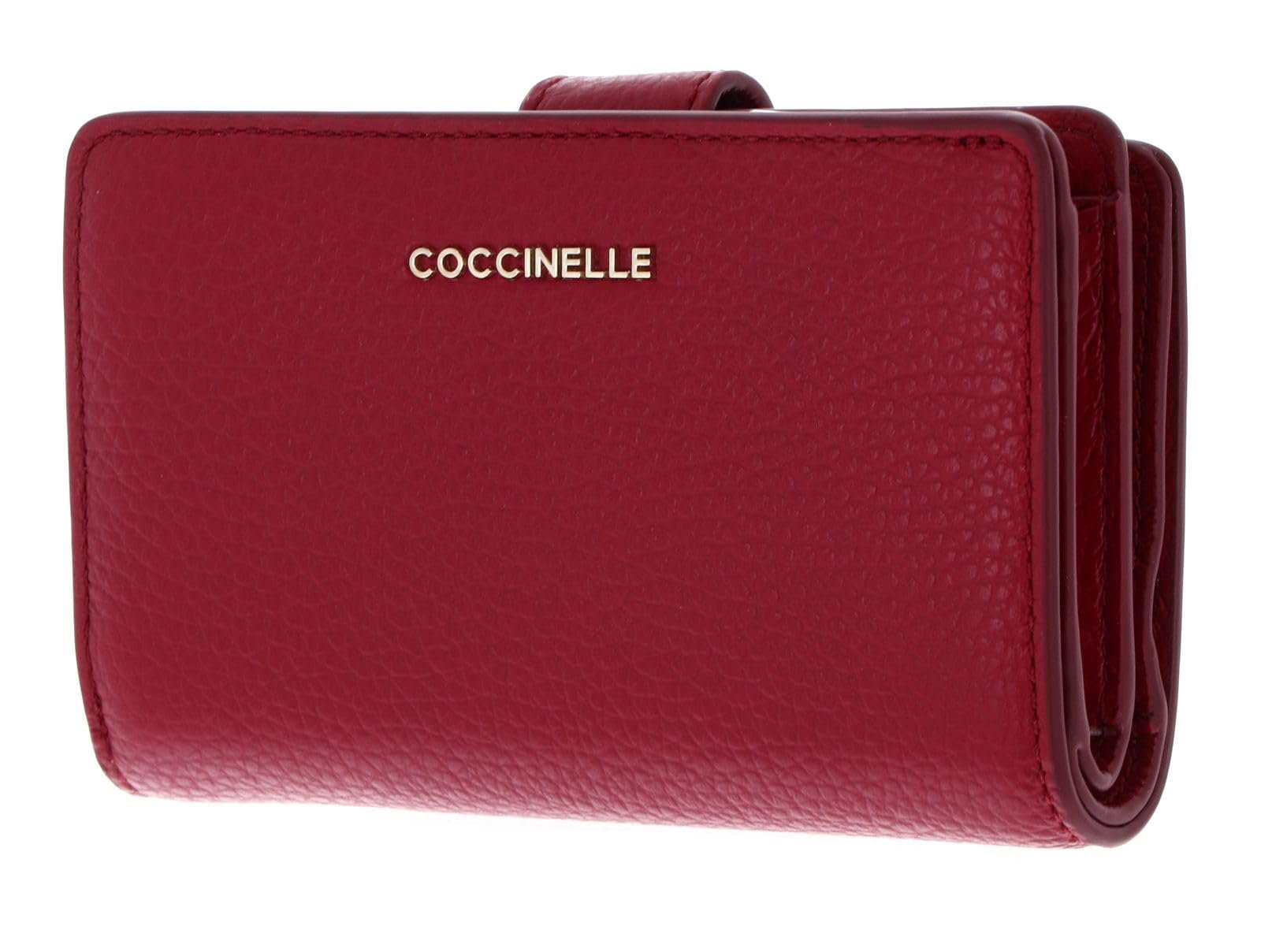 Кошелек Coccinelle Metallic Soft Mini из кожи Grained Leather Sangria, Sangria, стандартный размер, Modern, фото №5