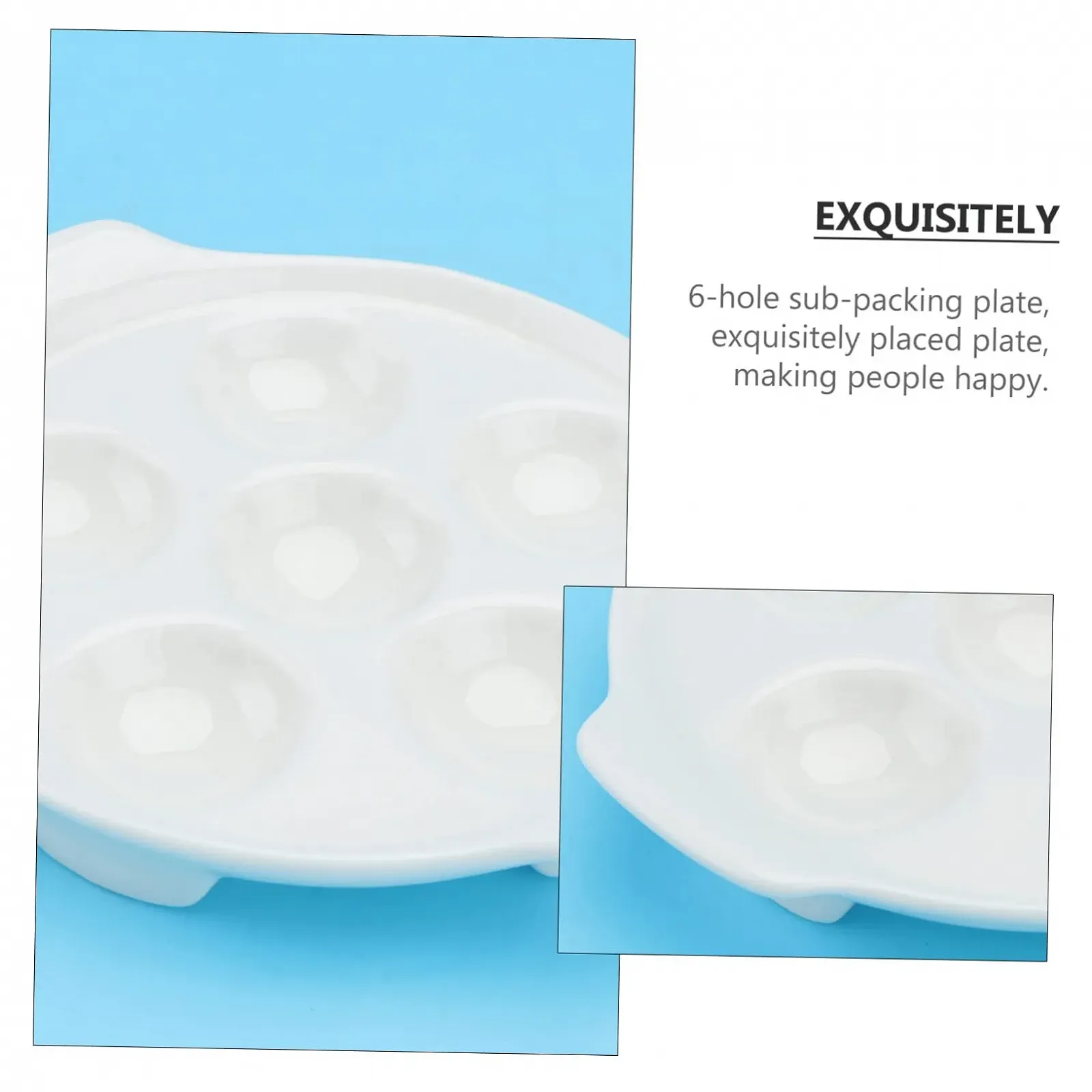 Форма для запекания улиток IMIKEYA керамическая антипригарная белая для духовки, фото №3