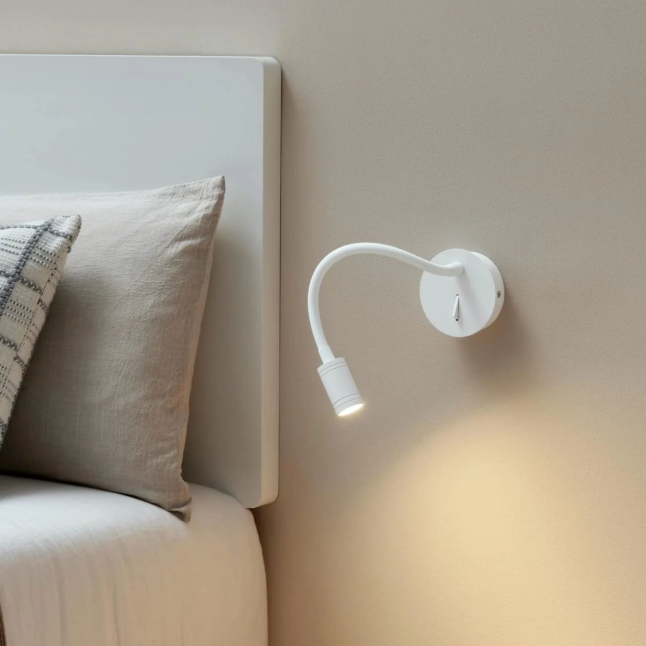 Лампа для читання KOSILUM Aski Soft Світлодіодна Теплий білий 3 Вт 270 лм IP20 Біла, фото №8