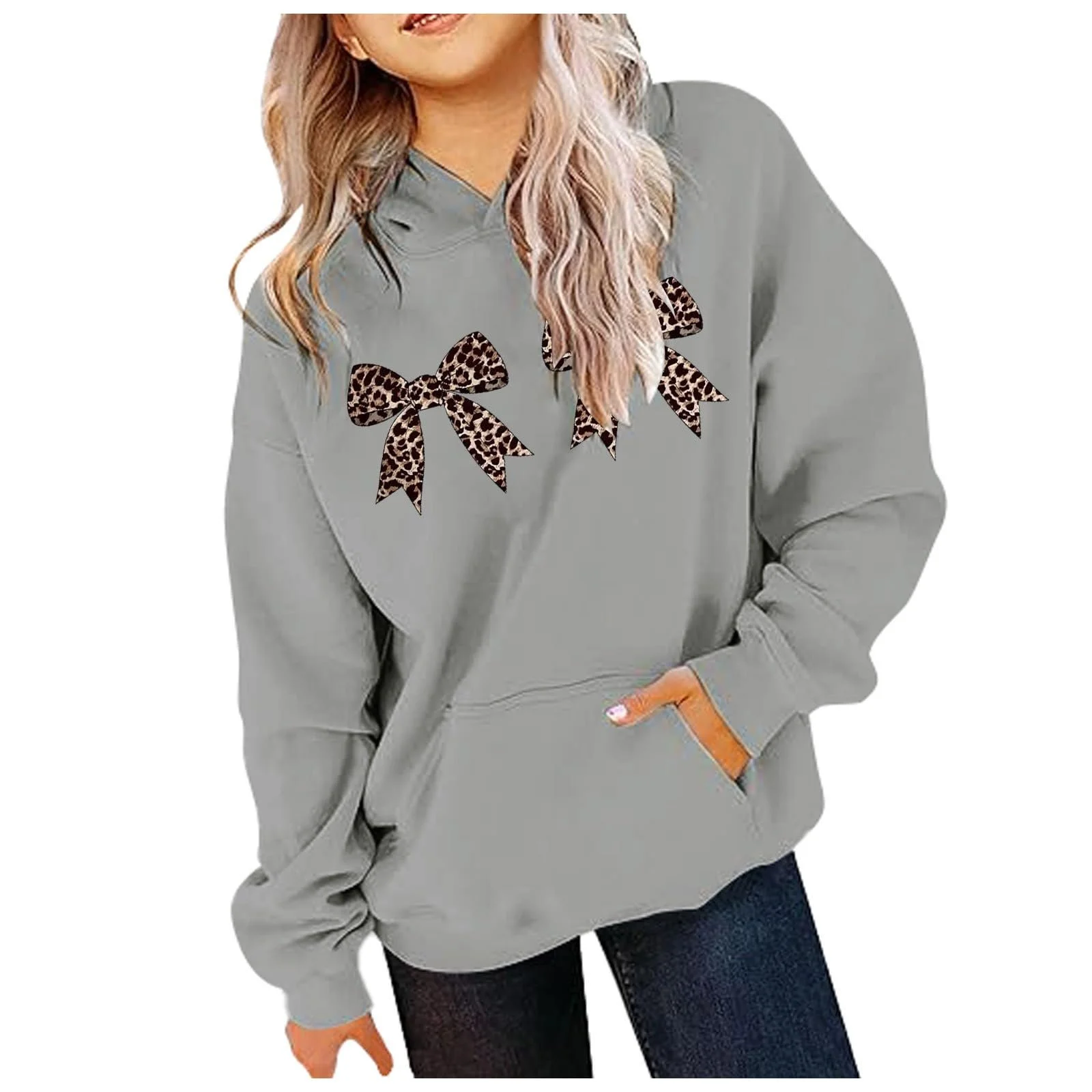 Модний укорочений світшот для дівчинки з принтом, фото №2