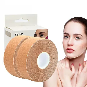 Стрічка для обличчя ліфтингова, стрічка для фейсліфтингу, 2 рулони - Фото 1