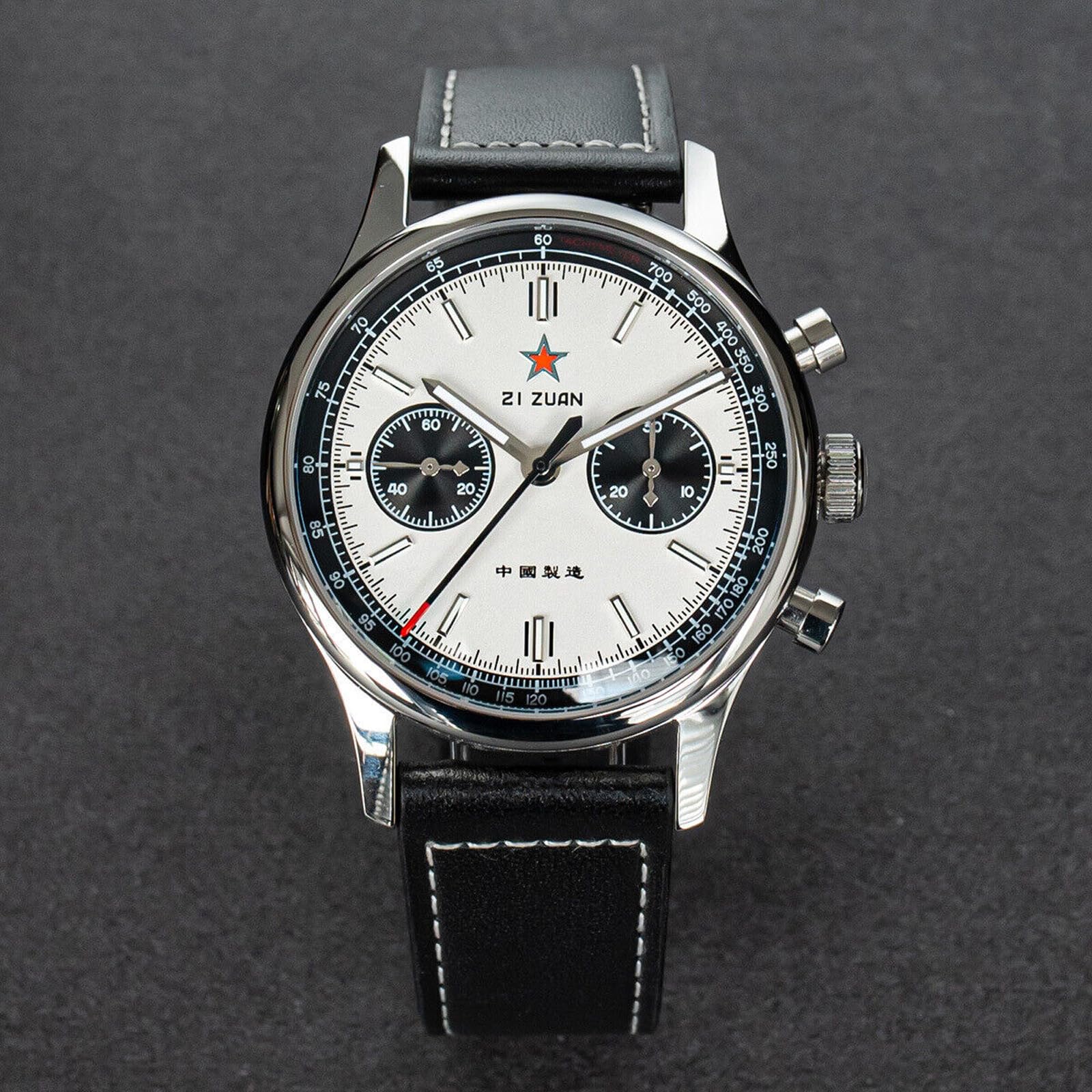 Чоловічий SUPANK302SN 1963 40мм Racing Panda Seagull ST1901 Sapphire Crystal Chronograph Срібний Годинник 40мм срібний Ремінець, фото №2 Чоловічий SUPANK302SN 1963 40мм Racing Panda Seagull ST1901 Sapphire Crystal Chronograph Срібний Годинник 40мм срібний Ремінець, фото №2