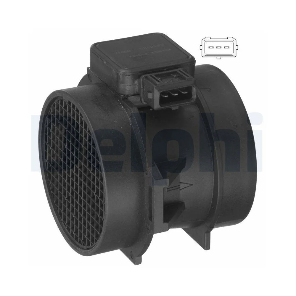 Витратомір повітря DELPHI AF10185-12B1 для BMW NAZA, фото №1 Витратомір повітря DELPHI AF10185-12B1 для BMW NAZA, фото №1