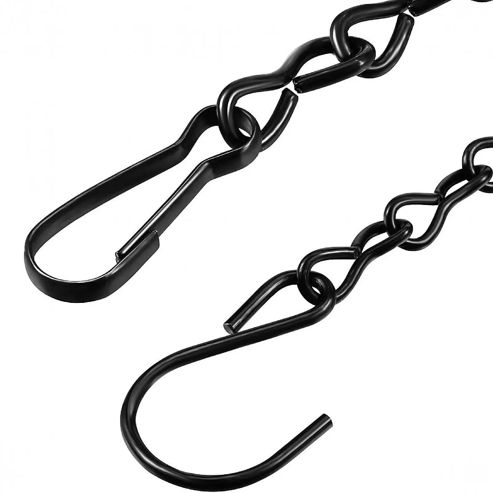 Ланцюжки для підвісних кошиків Металеві 24 см 2 шт. Чорні, фото №3 Ланцюжки для підвісних кошиків Металеві 24 см 2 шт. Чорні, фото №3