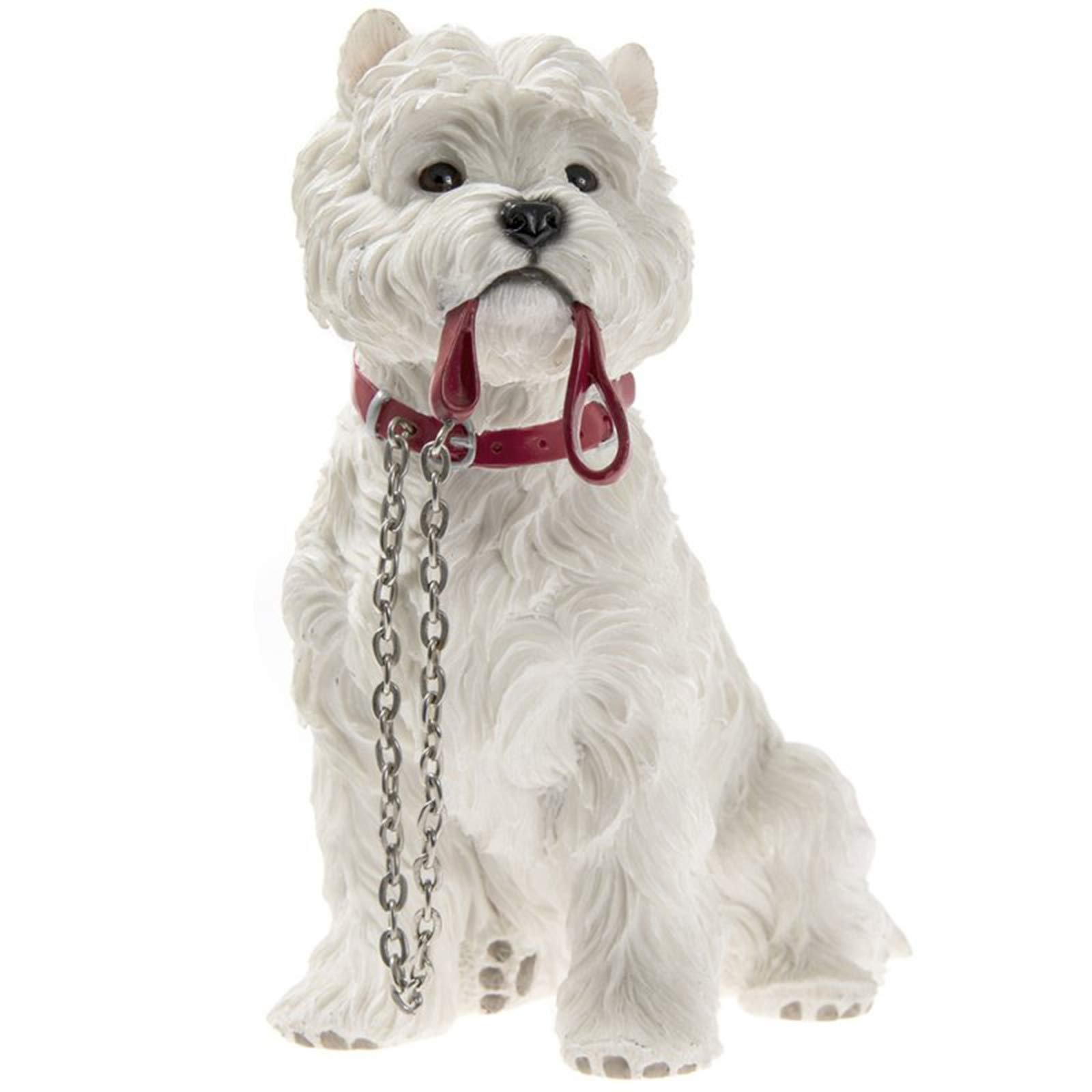 Собака, серии Walkies Range, West Highland Terrier, сидящая с поводком, фото №1