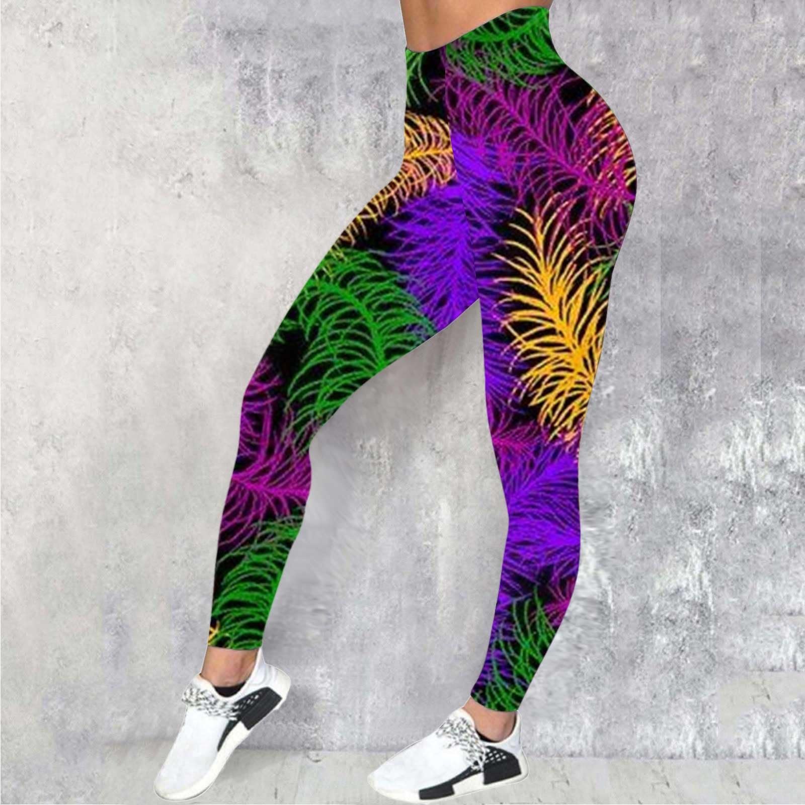Леггинсы Спортивные pxjsdwe 80s Цветной принт, фото №2