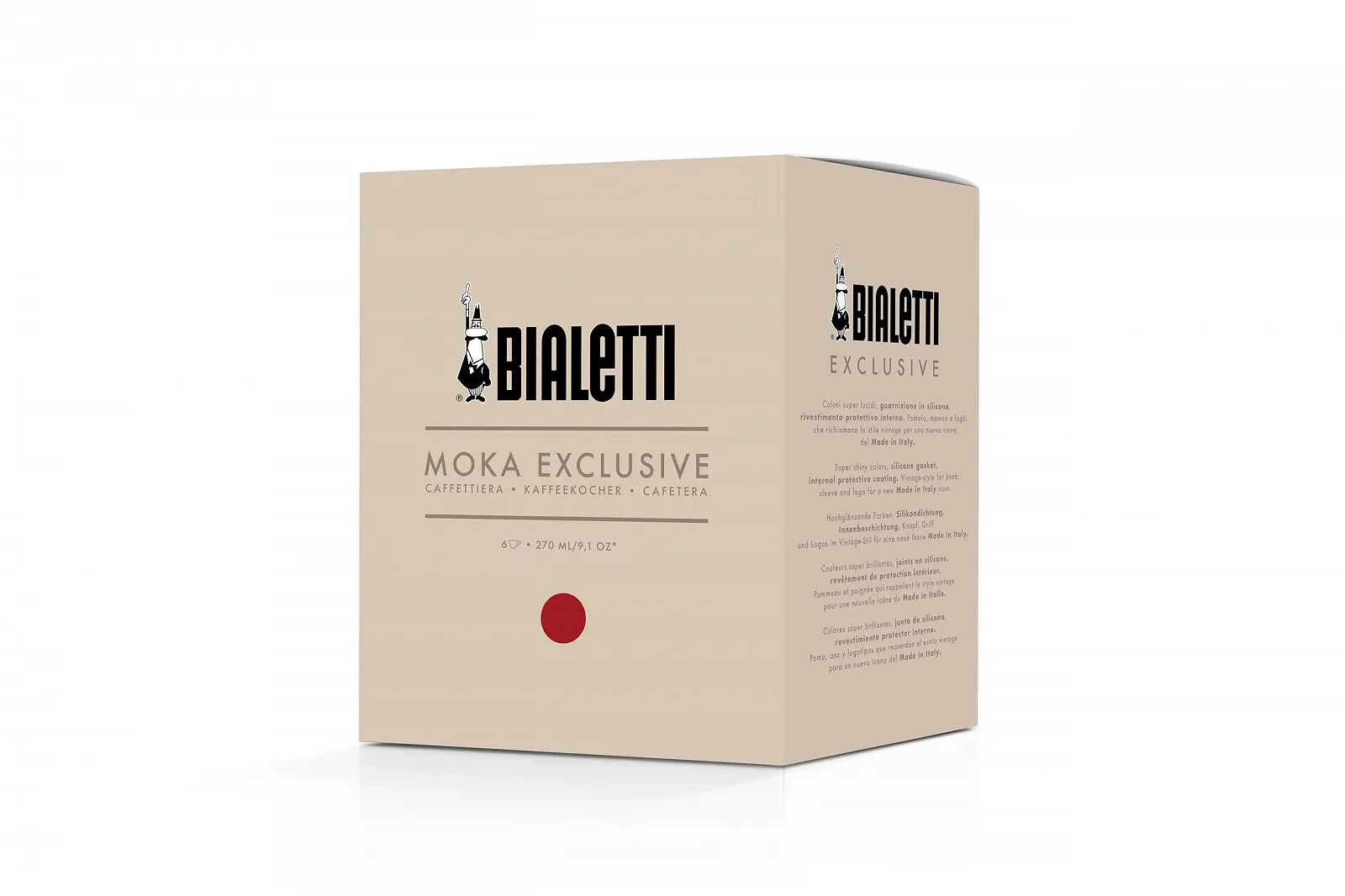 Мока кофеварка Bialetti Exclusive 3 чашки Vintage Красный, фото №2