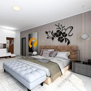 3D Наклейка на стіну Дзеркальна Акрилова 78 x 60 см synthetic.ua - Фото 1