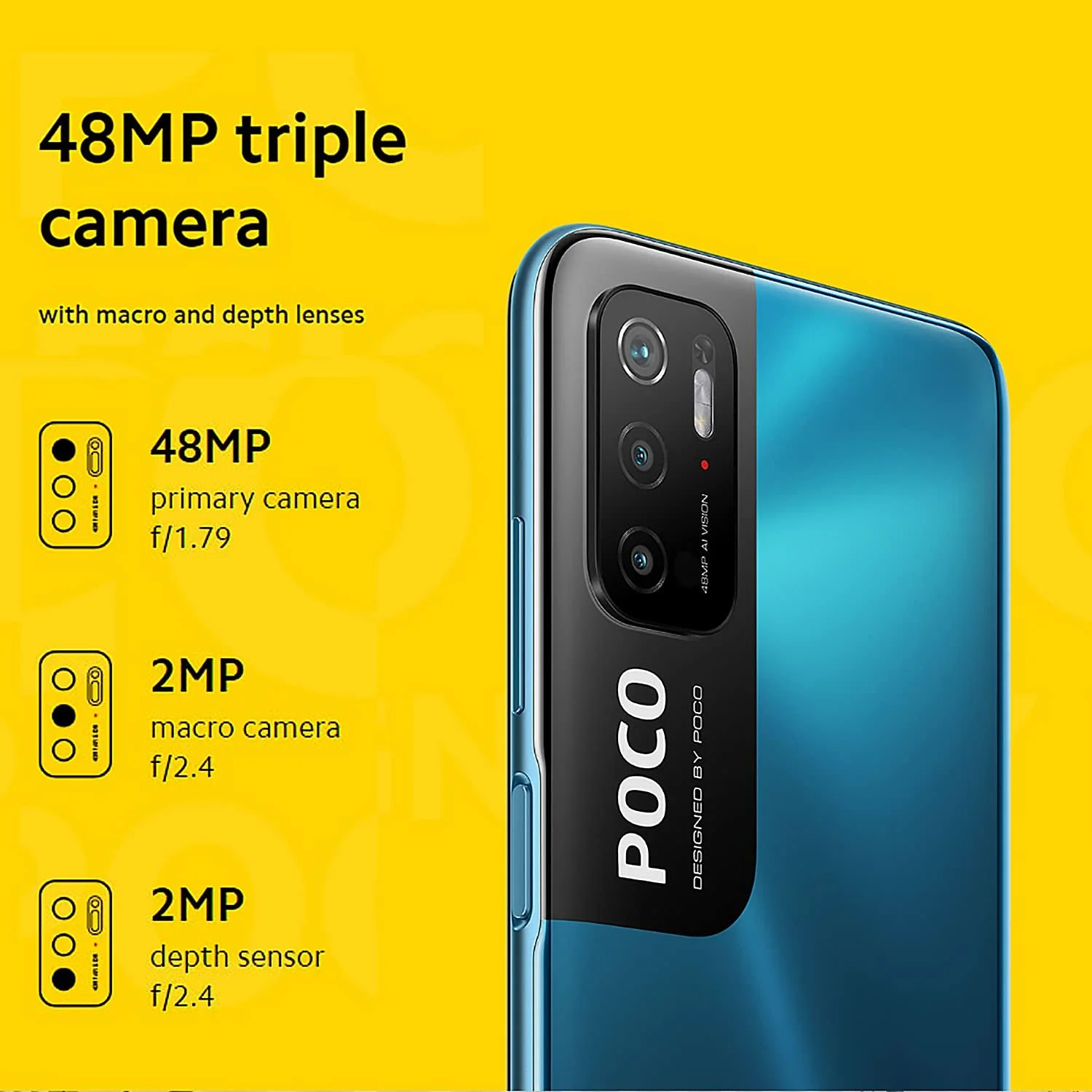 Смартфон Poco M3 Pro Dual 5G 4GB 64GB MediaTek Dimensity 700 6.5" 90 Гц FHD+ DotDisplay 5000 мАг 48 Мп AI Triple Camera Global Version Чорний, фото №4
