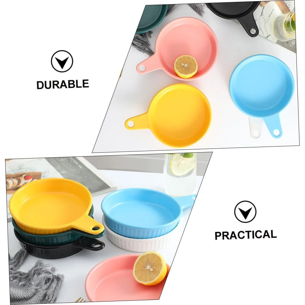 Форма для запікання порцелянова з ручкою жаростійка, фото №4