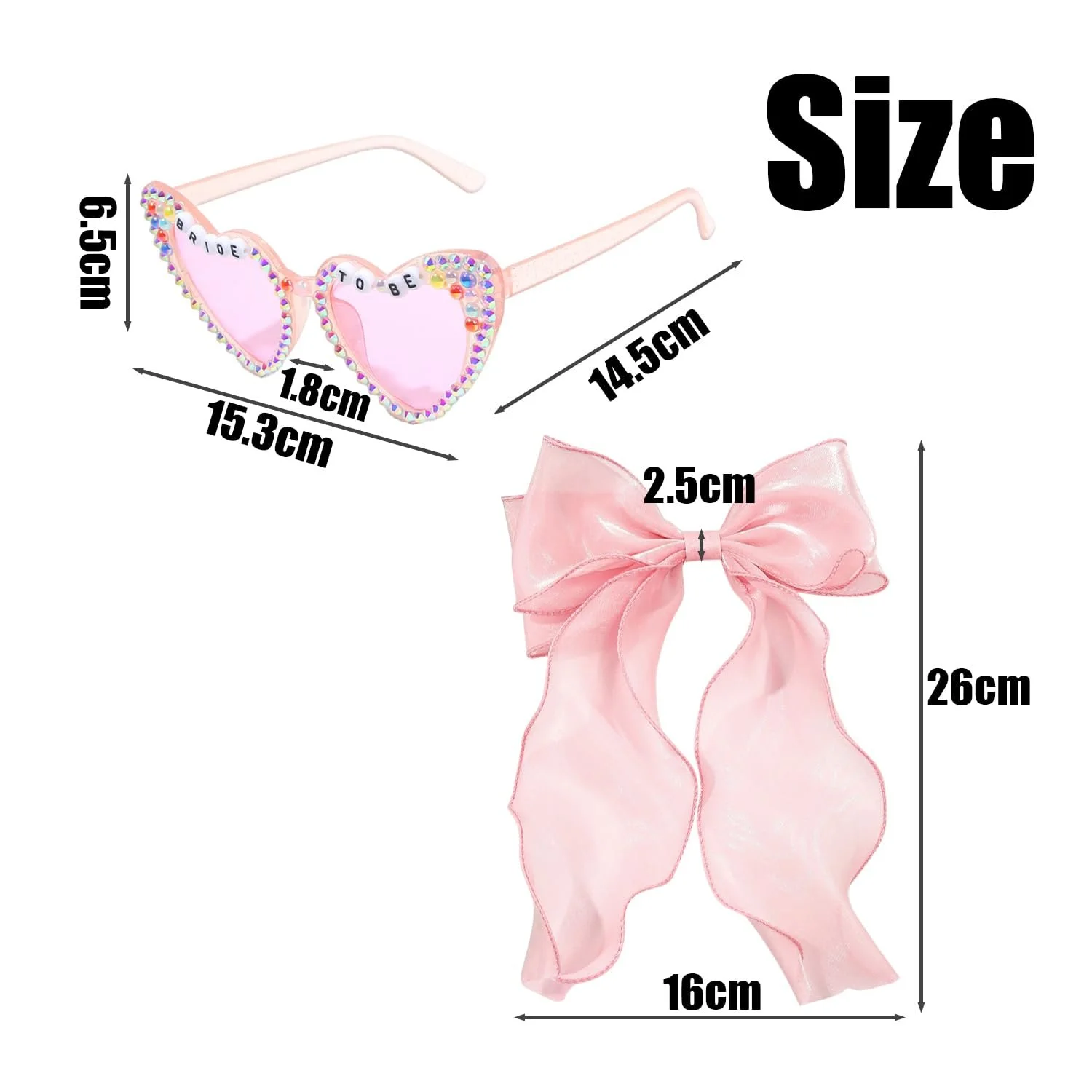 Сонцезахисні Окуляри у Формі Серця Рожева оправа, Рожеві лінзи, фото №2