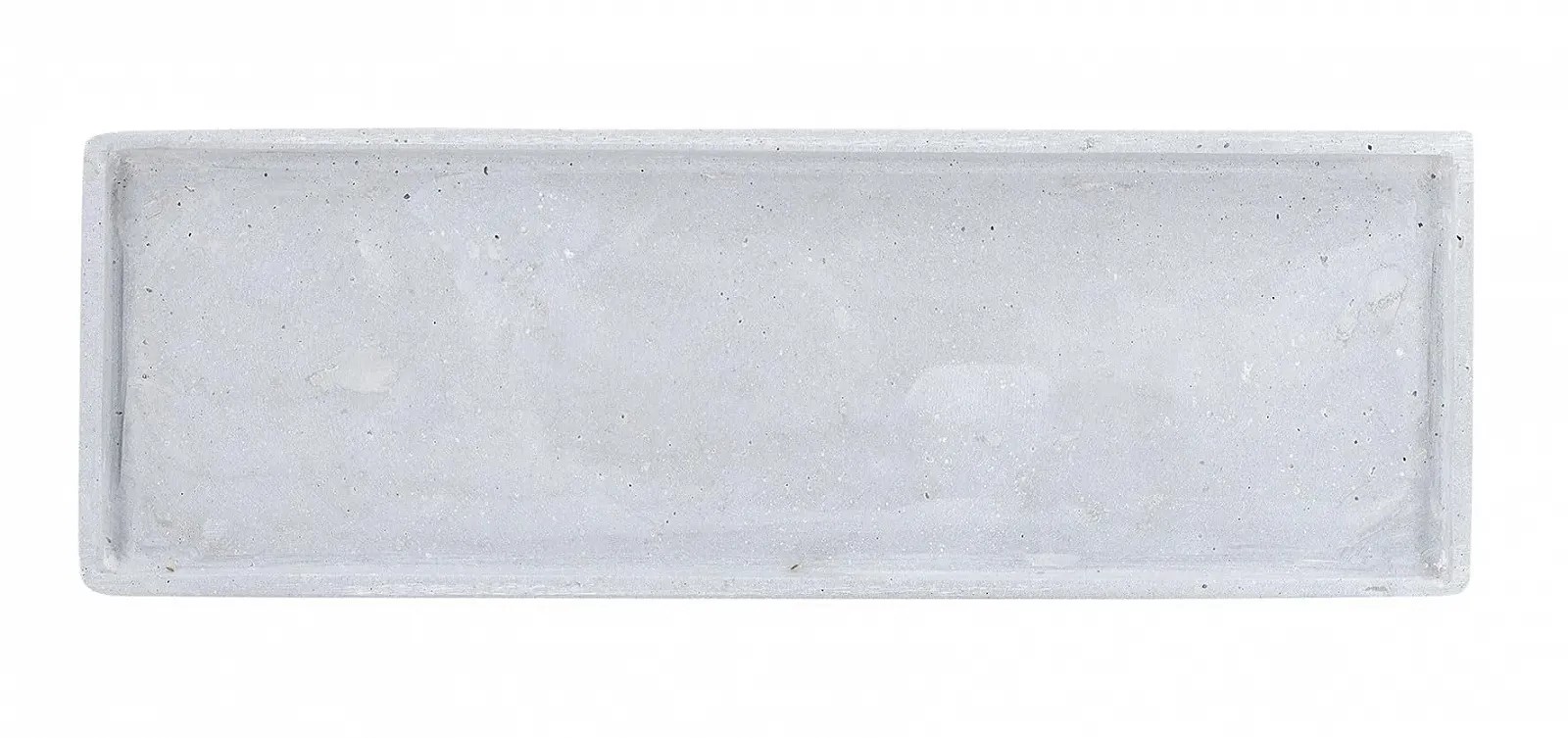 Декоративний піднос Прямокутний Сірий Бетонний вигляд 44 см, фото №1