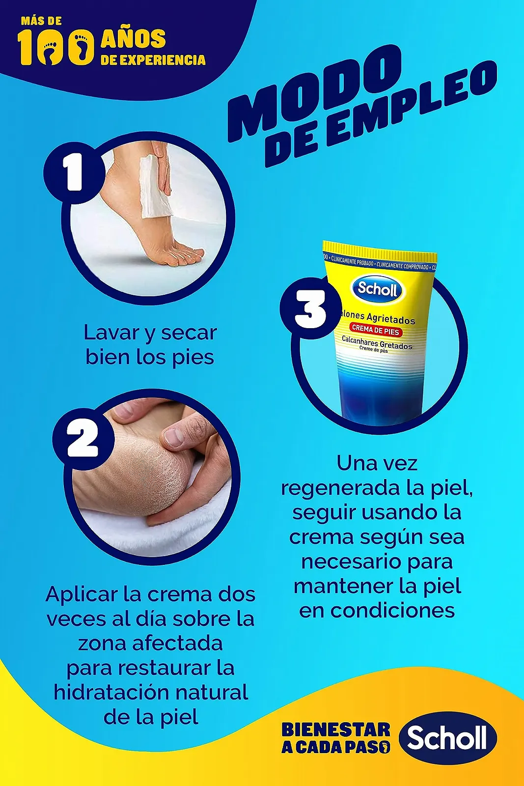 Крем для ног Scholl Crema Talones Agrietados, 60 мл, фото №7