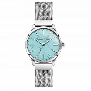 Жіночий годинник Thomas Sabo Turquoise WA0343-201-215-33 мм, сріблястий, браслет - Фото 1