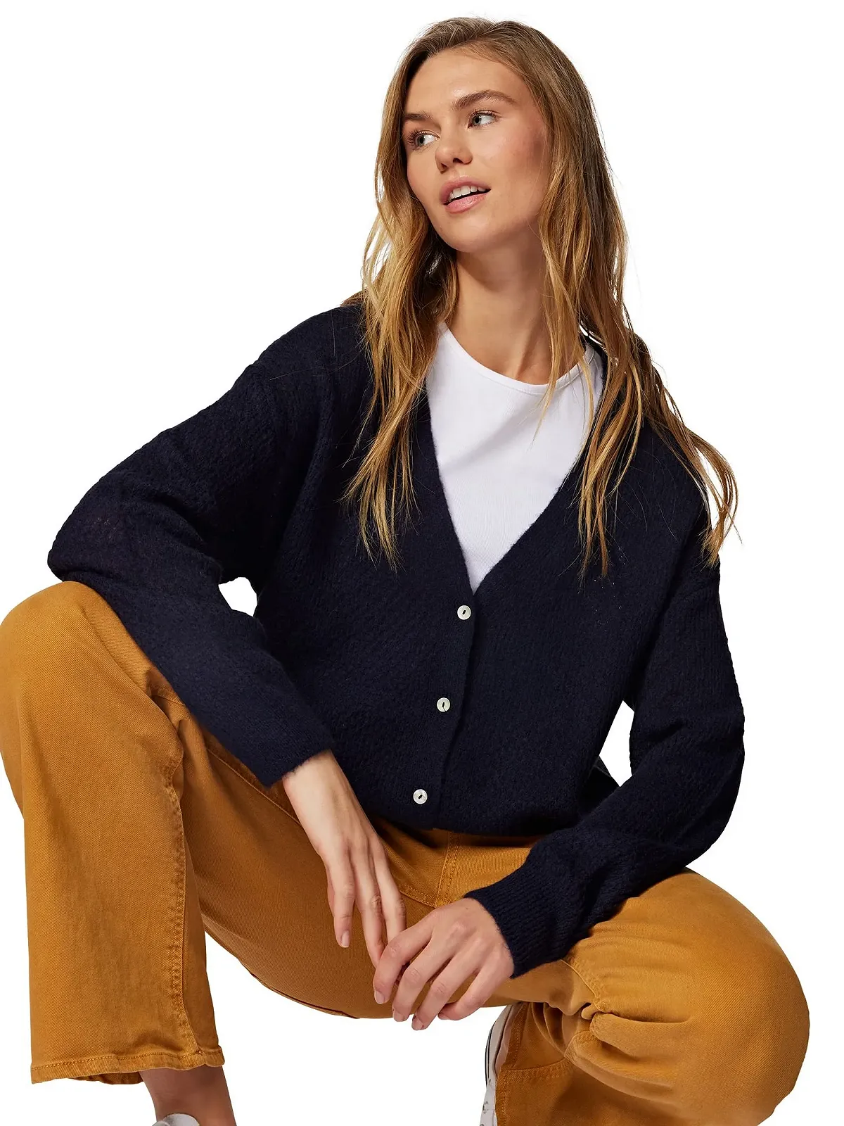 Кардиган Mavi Regular Вязаный однотонный, фото №7