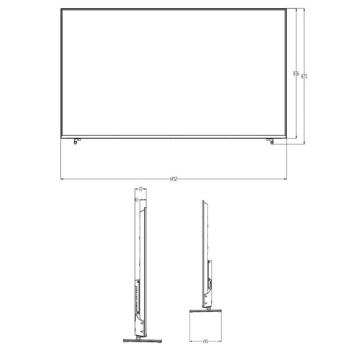Телевізор AIWA 65AN7003UHD, фото №3 Телевізор AIWA 65AN7003UHD, фото №3
