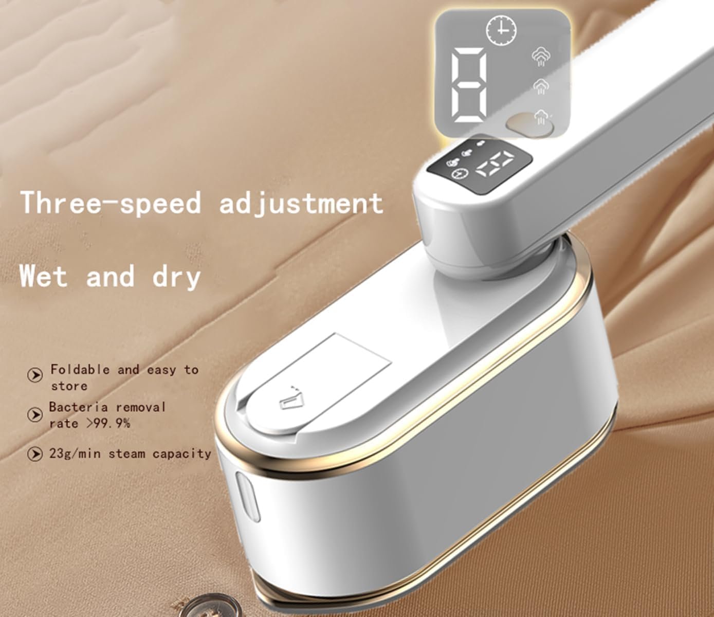 Ручний відпарювач 1200 Вт 150 мл 3 рівні пари портативний складаний, фото №4