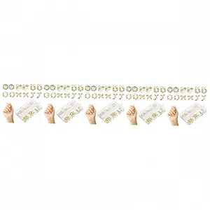 Металеві прикраси для нігтів  Healeved 150 шт. Блискучі - Фото 1