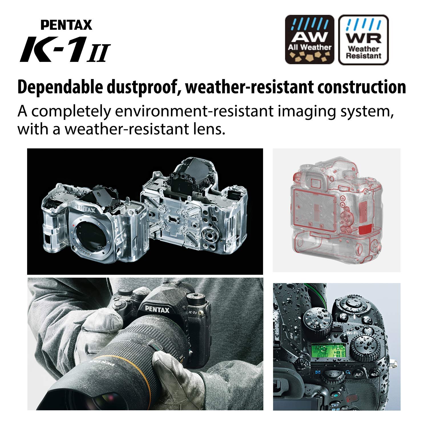 Фотокамера цифрова дзеркальна повнокадрова Pentax K-1 II Black, фото №2 Фотокамера цифрова дзеркальна повнокадрова Pentax K-1 II Black, фото №2