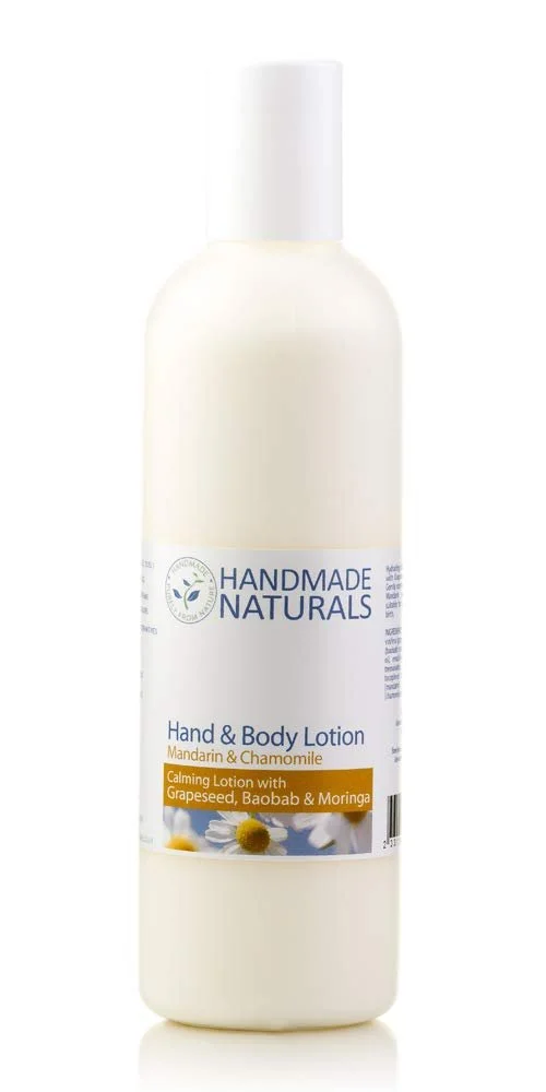 Лосьйон для рук та тіла Handmade Naturals Mandarin and Chamomile, без горіхів, фото №1