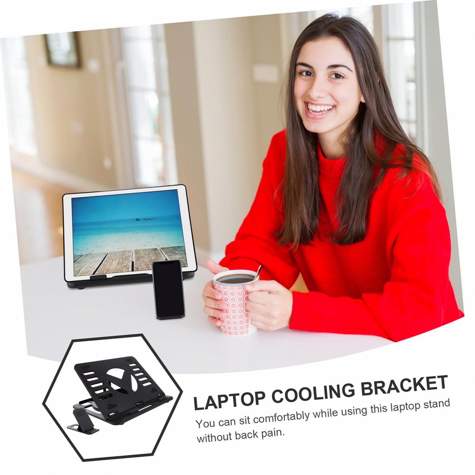 Підставка для ноутбука складана з обертовим тримачем з міцного ABS, мобільна, фото №7 Підставка для ноутбука складана з обертовим тримачем з міцного ABS, мобільна, фото №7