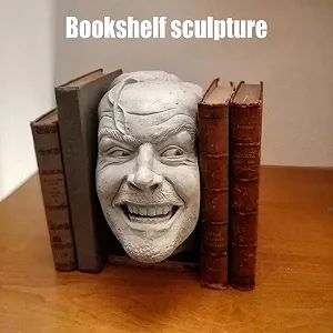 Тримач для книг Enkomy Скульптура «Сяйво» «Ось Джонні» Смола Настільна прикраса Полиця для книг synthetic.ua - Фото 1