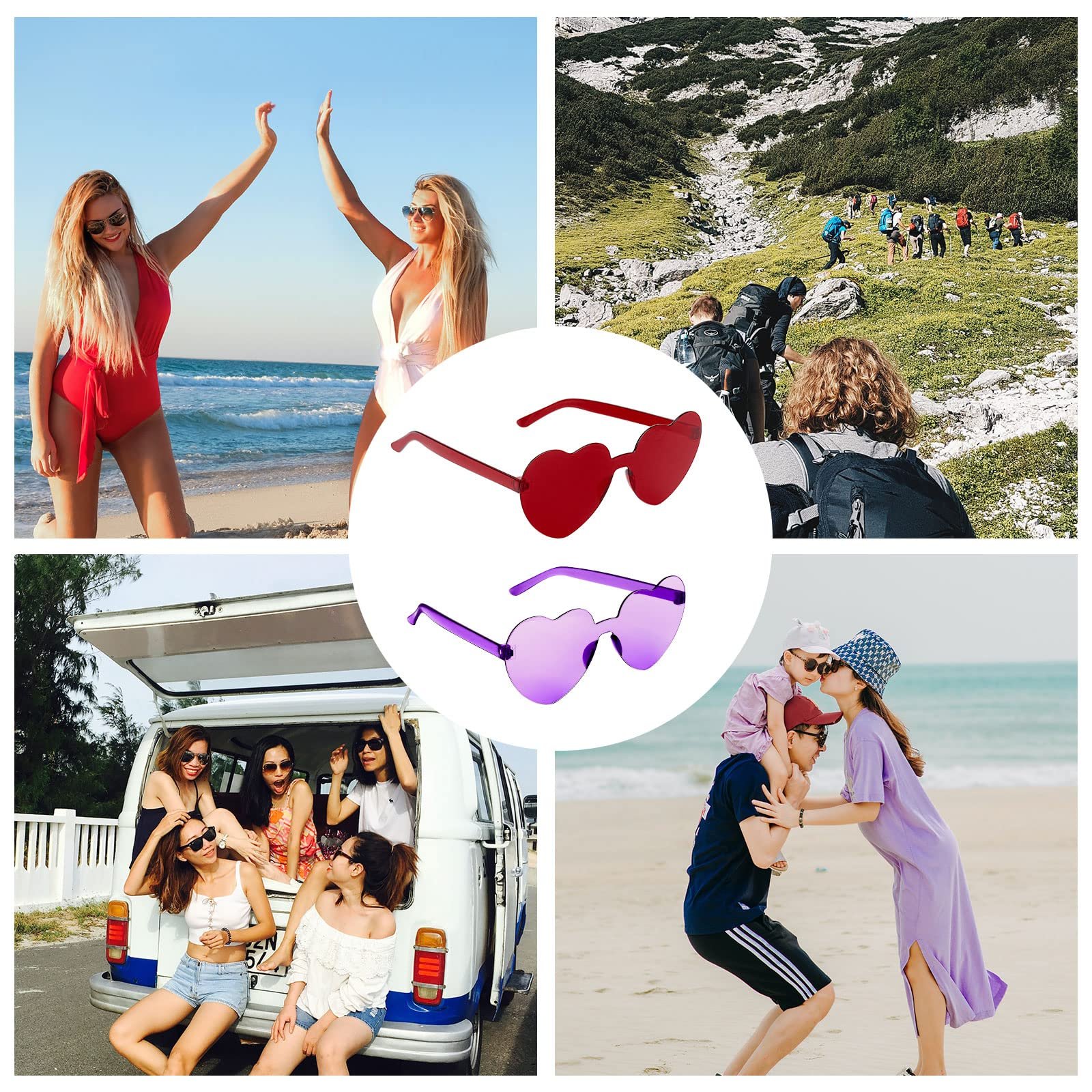 Солнцезащитные очки в форме сердца KINBOM, 12 цветов, фото №6 Солнцезащитные очки в форме сердца KINBOM, 12 цветов, фото №6